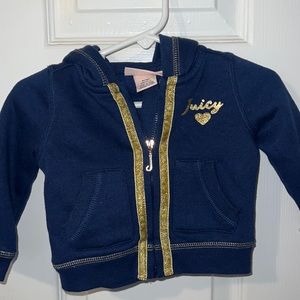 Juicy Couture zip up - size 6/9 months